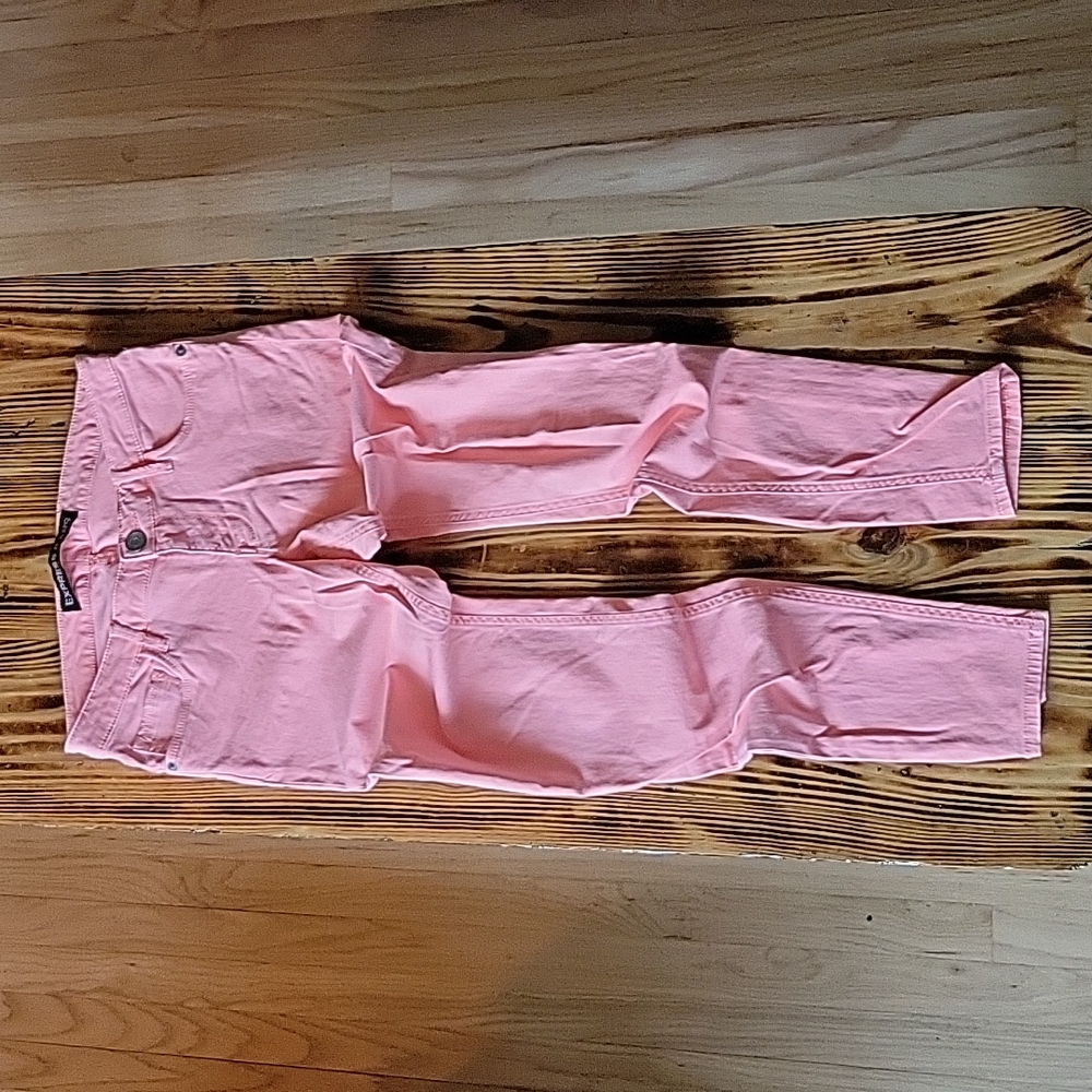 Pinky coral skinny jeans